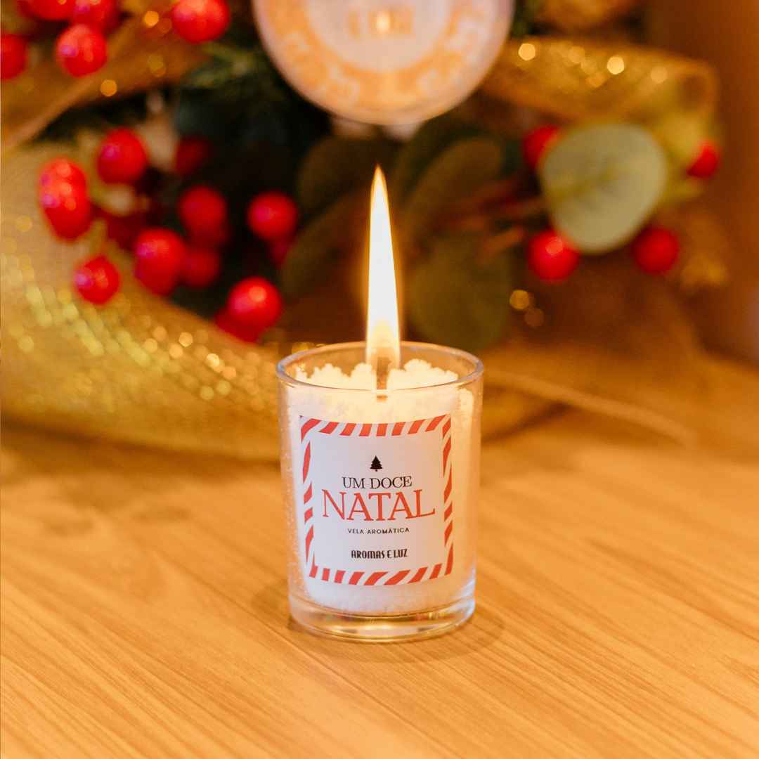Vela Um Doce Natal - 100% Cera de Palma