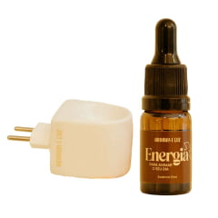 Kit Aromatizador Elétrico de porcelana + Essência Energia 10ml