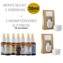 Monte seu Kit 2 Essências + 2 Aromatizadores Elétricos