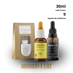 Monte seu Kit 2 Essências Luxo e Especial + Aromatizador Elétrico