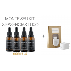 Monte seu Kit 3 Essências Luxo + Aromatizador Elétrico