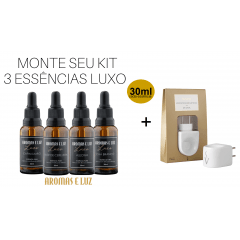 Monte seu Kit 3 Essências Luxo + Aromatizador Elétrico