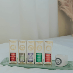 Monte seu Kit 5 Essências + Aromatizador Elétrico de Porcelana